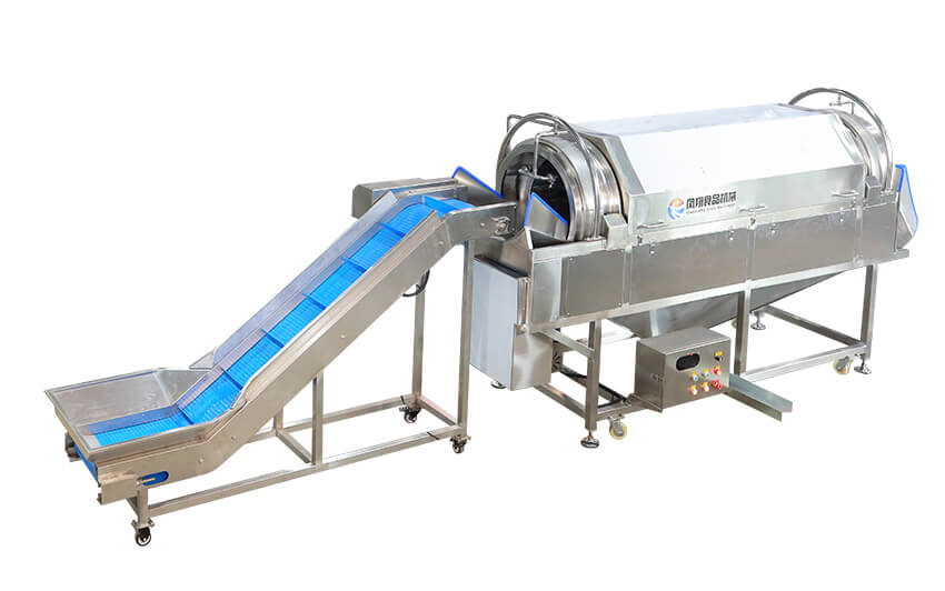 drum type vegetable washer rotating cleaning process drum type vegetable washer rotating cleaning process