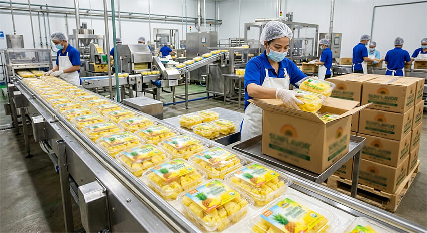 fresh cut pineapple processing line fresh cut pineapple processing line
