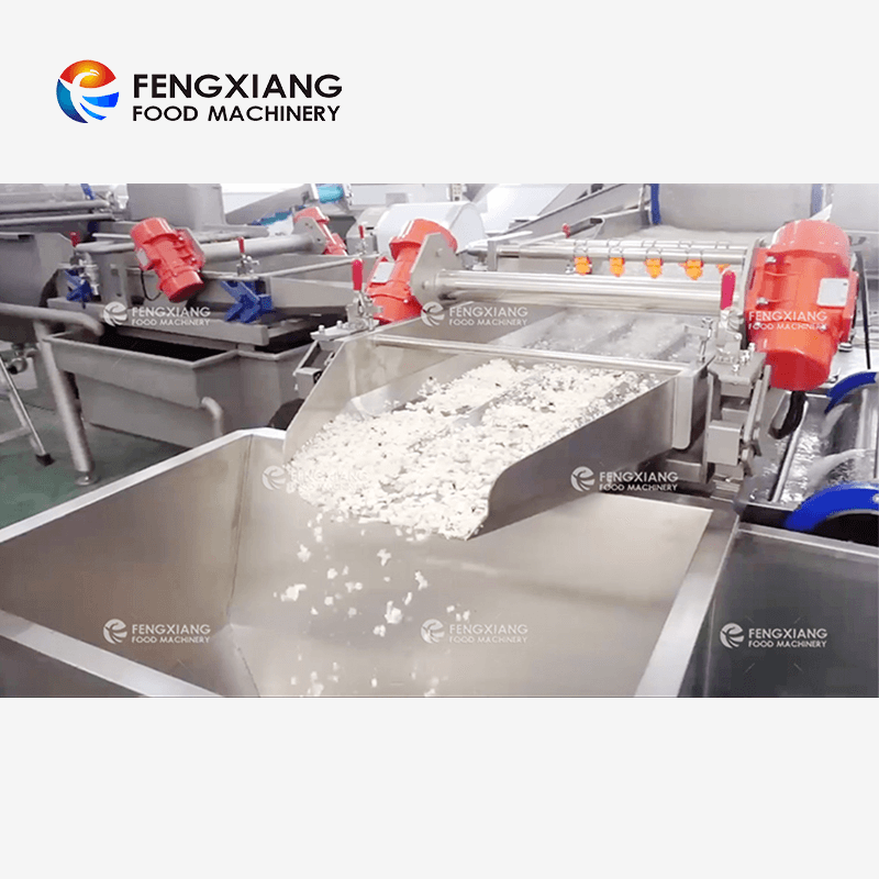 Cassava Washing Peeling Cutting Dicing Drying Production Processing Line