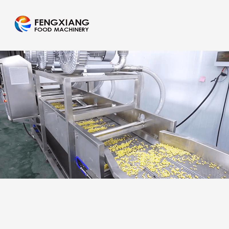 Fengxiang Industrial Sweet Corn Maize Processing Line For Threshing Blanching Washing Dewatering Packing Machine