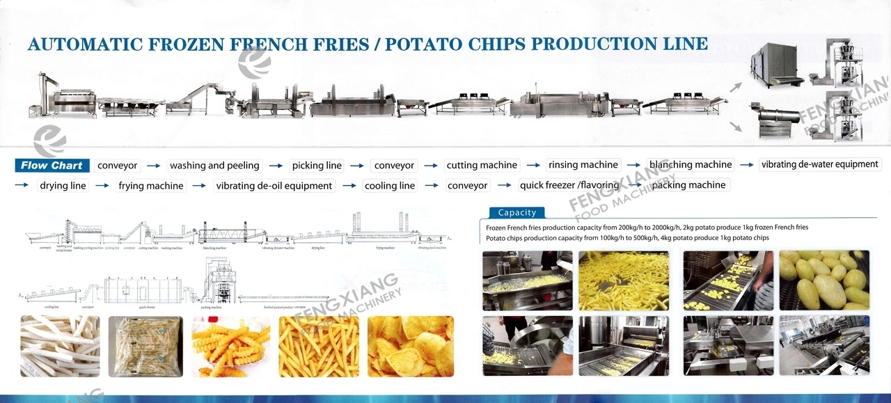 fench fries processing line