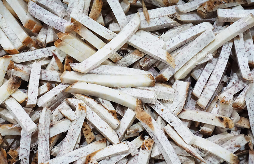 Taro Processing Line, Taro Washing Cutting Frozen Products and Packaging