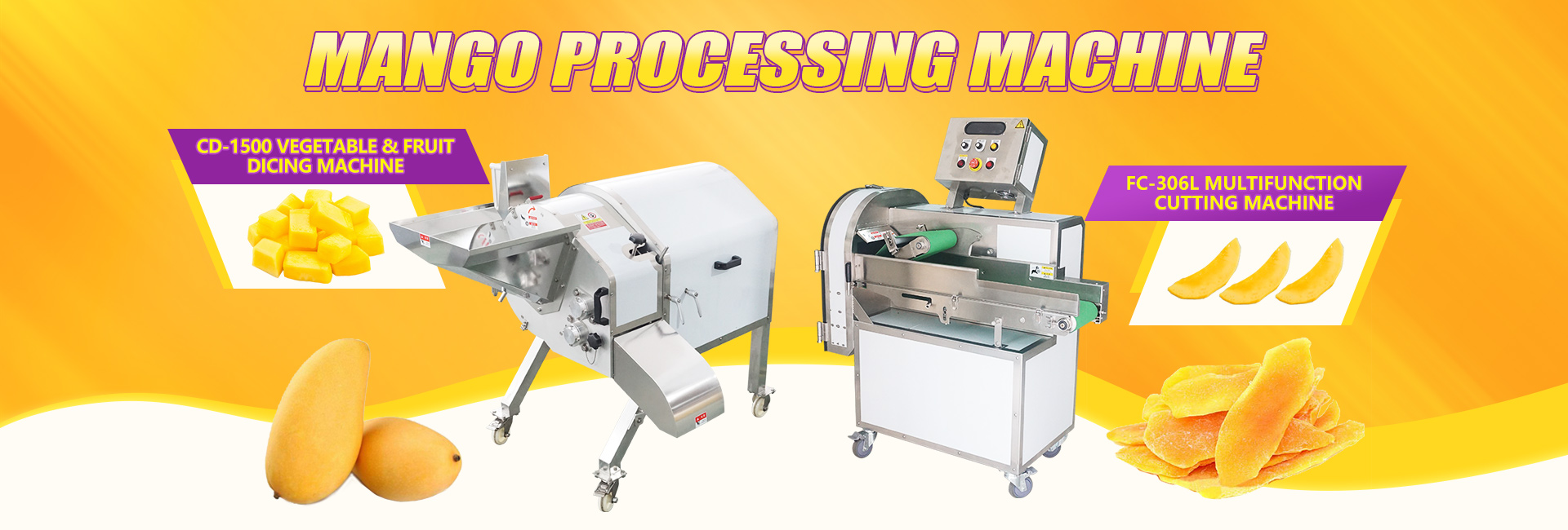 Mango Production Peeling Cutting Drying Squeeze Processing Machine