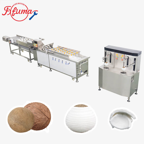 Double Head Coconut Peeling and Washing Machine for Fresh Processing Lines