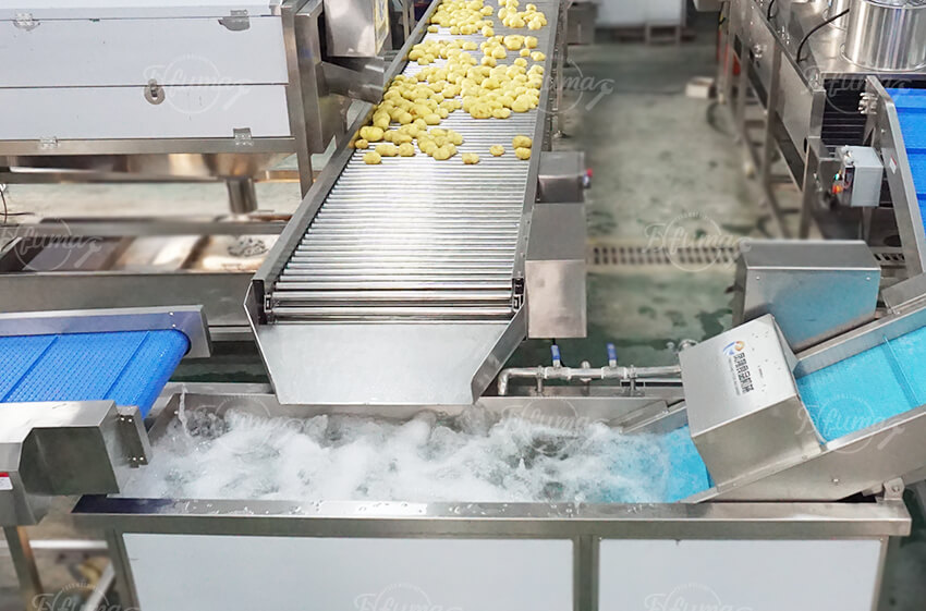 Automatic Potato Washing and Peeling Line for Industrial Potato Processing