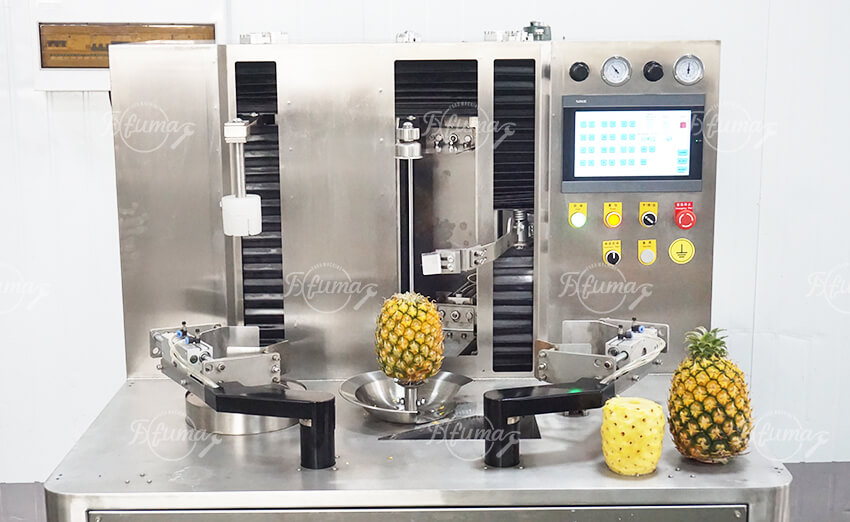 Automatic Pineapple Peeling, Coring and Cutting Machine for Industrial Processing