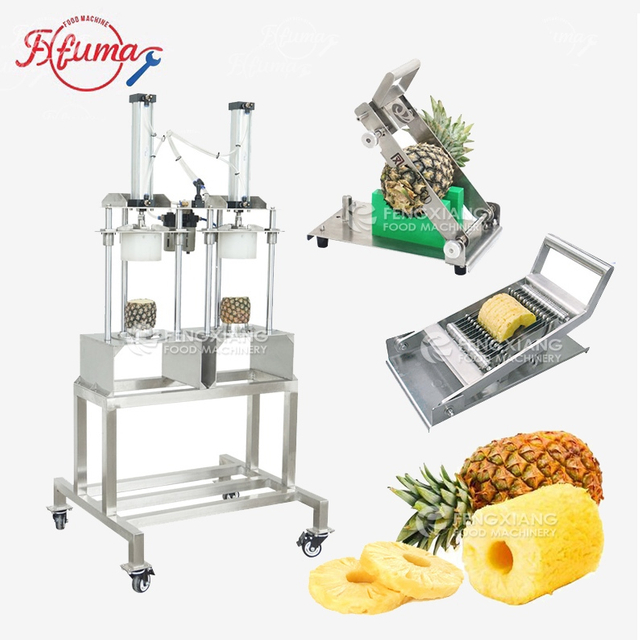 Pineapple Ring Cutting Peeling Coring Machine