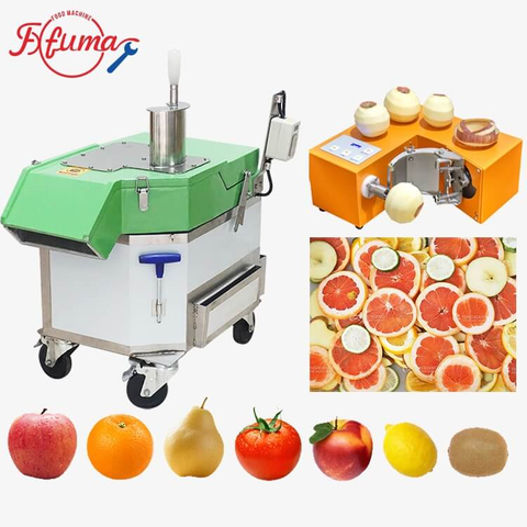 Fruit Peeling Cutting Machine for Apple, Orange, Lemon and Citrus Processing