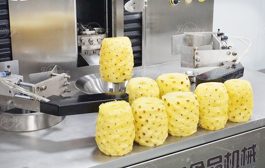 Automatic Pineapple Peeling, Coring and Cutting Machine for Industrial Processing