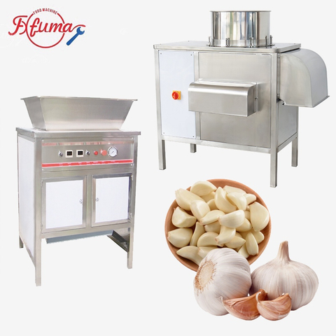 Garlic Cloves Separating Skin Peeling Removing Machine