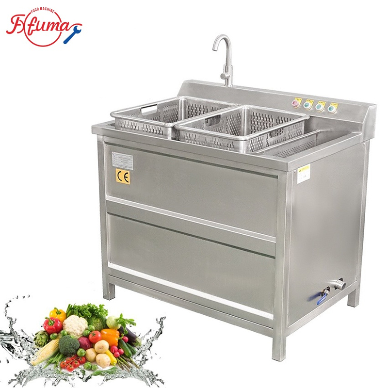 WASC-10 Ozone Ultrasonic Disinfection Bubble Vegetable Fruit Washing Cleaning Machine