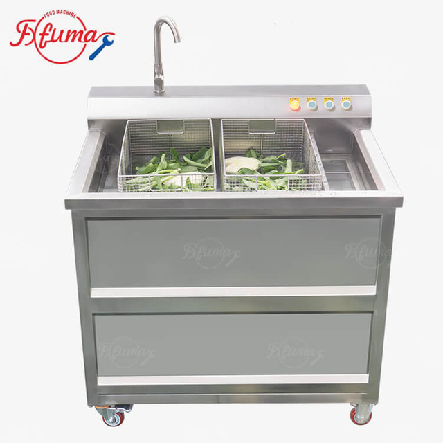 WASC-10 Ozone Ultrasonic Disinfection Bubble Vegetable Fruit Washing Cleaning Machine