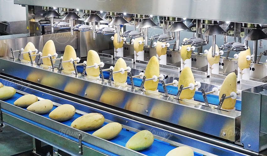 Automatic Commercial Mango Papaya Taro Fruit Peeling Machine