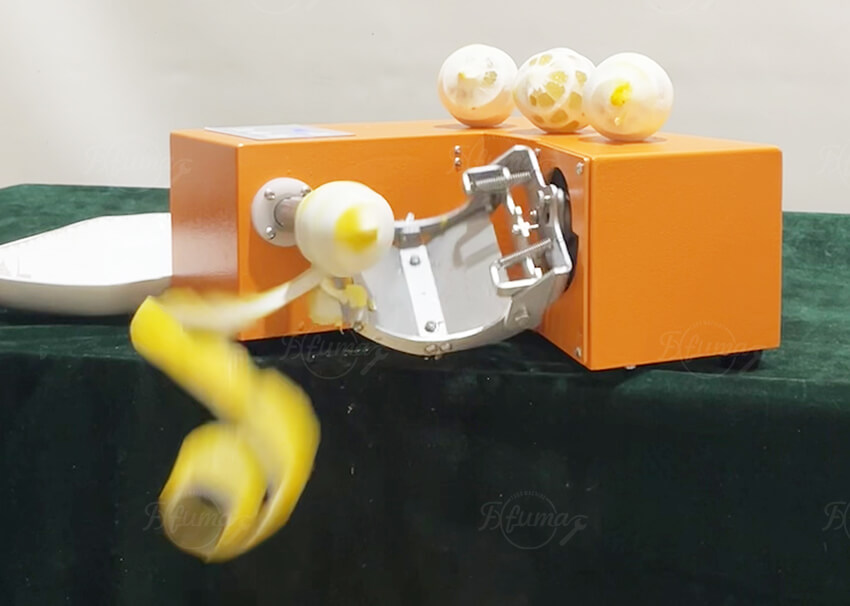 Fruit Peeling Cutting Machine for Apple, Orange, Lemon and Citrus Processing