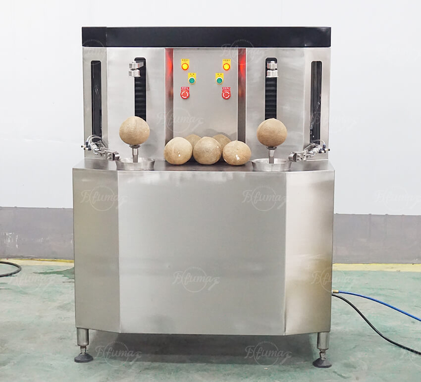 Double Head Coconut Peeling and Washing Machine for Fresh Processing Lines