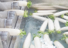 White Radish Carrot Root Vegetable Washing Cleaning Machine