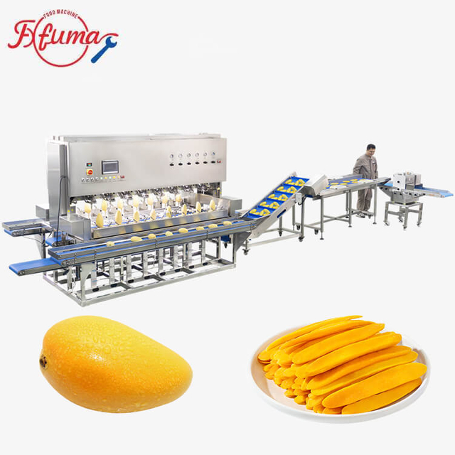Mango Peeling Coring Cutting Processing Line