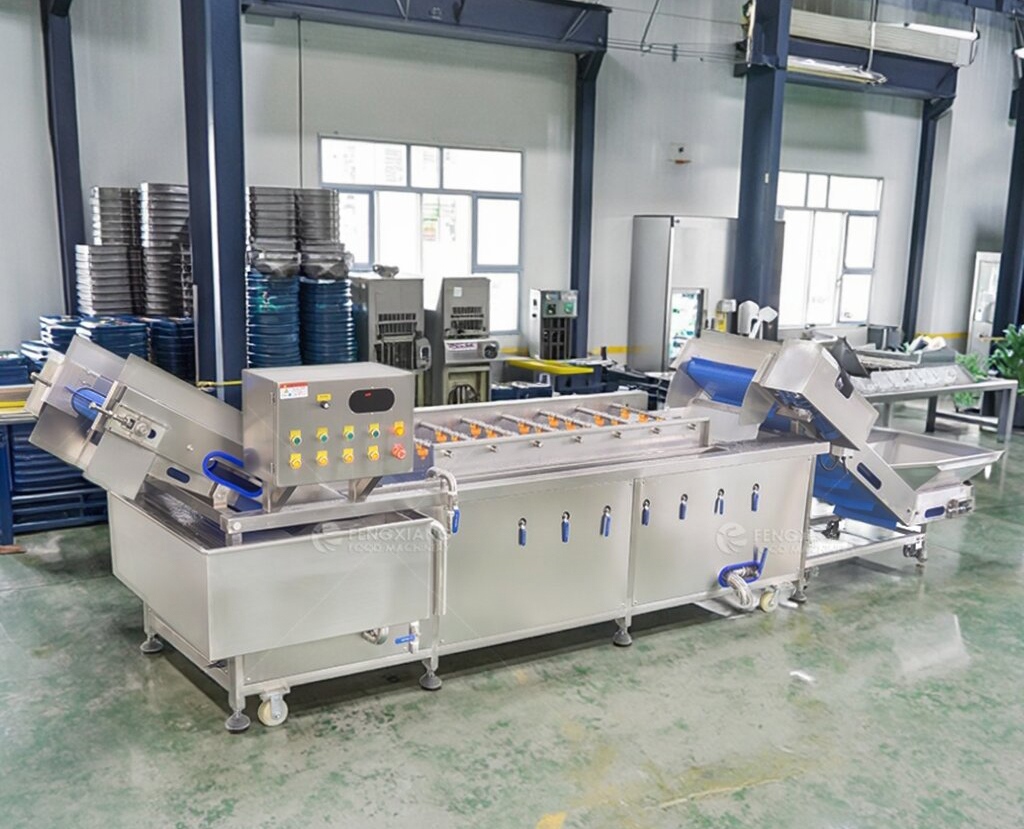 Vegetable Salad Production Cutting Washing Drying Dehydrating Processing Line