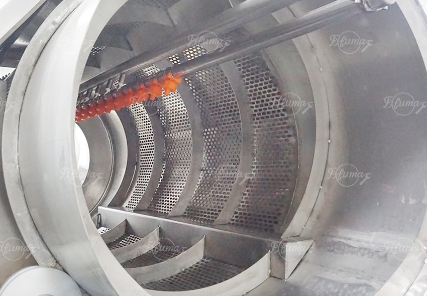 Root Vegetables and Fruits Ginger Rotary Drum Washing Machine