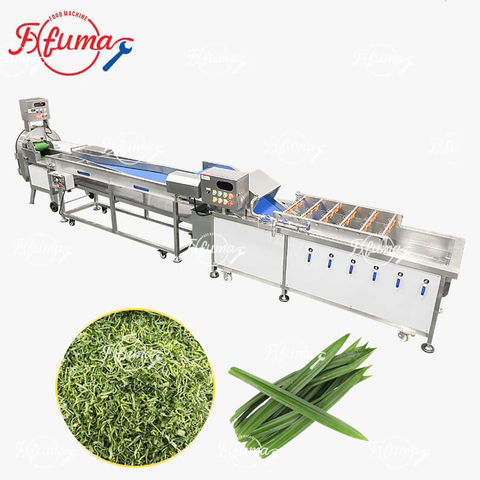 Pandan Leaves Processing Solution Bubble Washing and Cutting Machine
