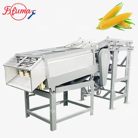 Fresh Sweet Corn Maize Skin Peeling Processing Machine