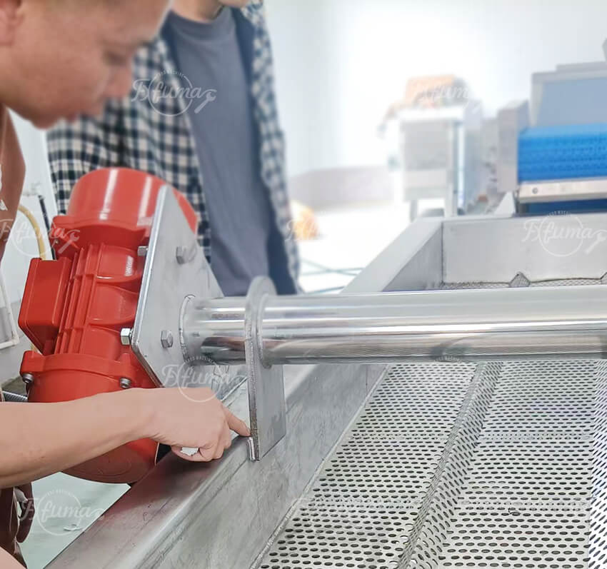salad production line factory inspection by customer