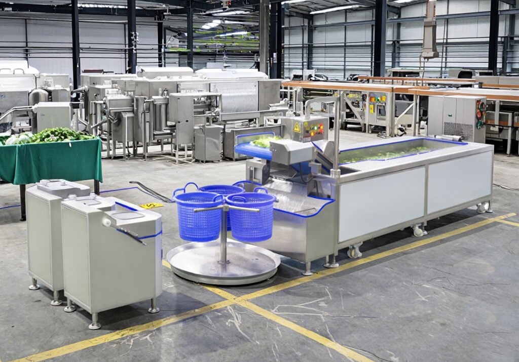 Vegetable Fruit Washing Cleaning Blanching Machine Plan