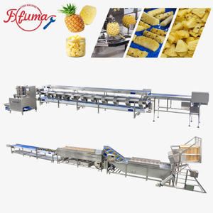 Industrial Pineapple Processing Line for Washing, Peeling and Cutting