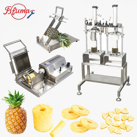 Pineapple Preparation & Cutting Machine | Pineapple Peeling, Coring and Cutting