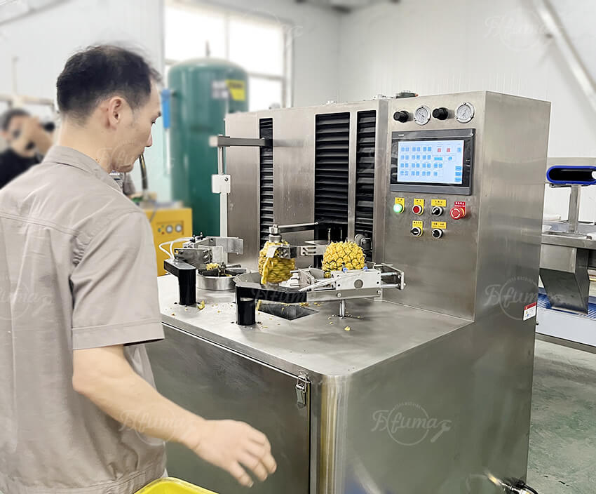 automatic pineapple peeling machine